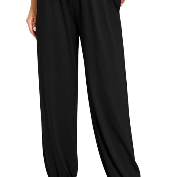 UEU High Waisted Flowy Yoga Joggers with Pockets Perfect for Lounge Sz M/L NWT - Picture 4 of 6